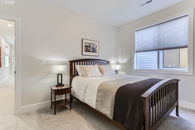 bedroom featuring carpet