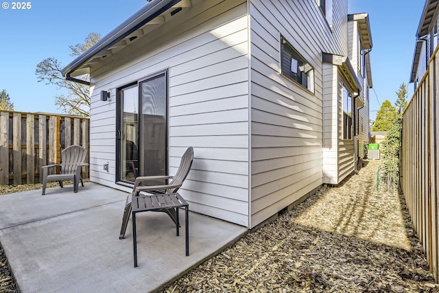 exterior space with a patio