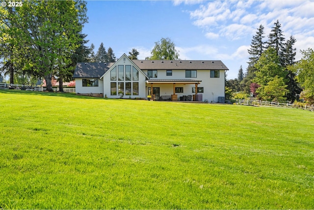 rear view of house featuring a patio area