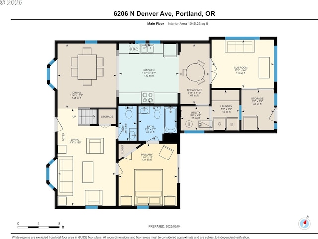 6206 N Denver Ave, Portland, OR 97217 - room layout