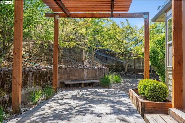 1748 Hardin Ave NW, Salem, OR 97304 - fenced backyard featuring a patio and a pergola