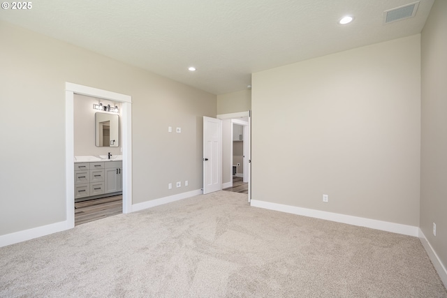 24934 Westfield Ave, Veneta, OR 97487 - unfurnished bedroom featuring carpet, recessed lighting, and connected bathroom
