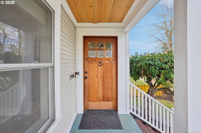 view of entrance to property