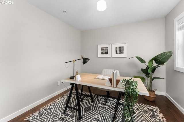 14255 NE Brazee St, Portland, OR 97230 - home office featuring wood finished floors and baseboards