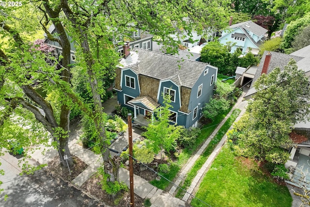bird's eye view featuring a residential view