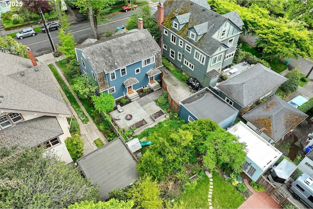 birds eye view of property featuring a residential view