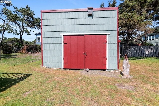 5870 Floyd Ave, Cloverdale, OR 97112 - view of shed with fence