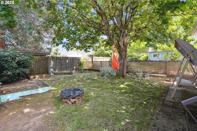 1304 NE 79th Ave, Portland, OR 97213 - fenced backyard featuring a vegetable garden