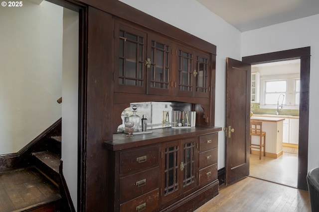 1818 N Killingsworth St, Portland, OR 97217 - indoor dry bar featuring light wood-style floors