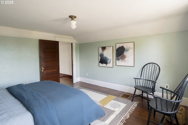 1818 N Killingsworth St, Portland, OR 97217 - bedroom featuring wood finished floors and baseboards