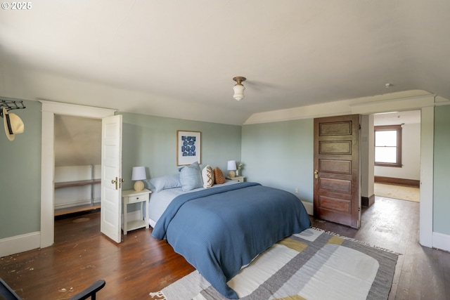 1818 N Killingsworth St, Portland, OR 97217 - bedroom featuring wood finished floors and baseboards