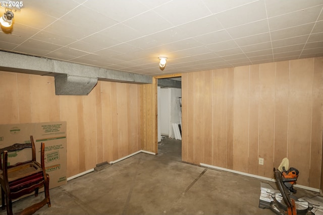 1818 N Killingsworth St, Portland, OR 97217 - finished basement featuring wood walls and baseboards