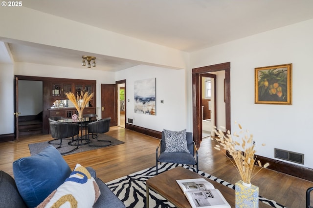 1818 N Killingsworth St, Portland, OR 97217 - living area with wood finished floors and baseboards