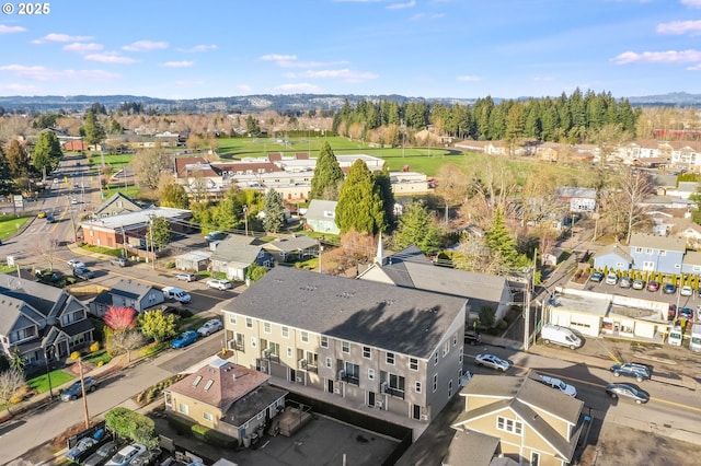 bird's eye view with a residential view