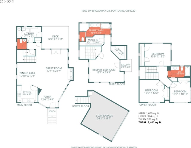 1369 SW Broadway Dr, Portland, OR 97201 - room layout