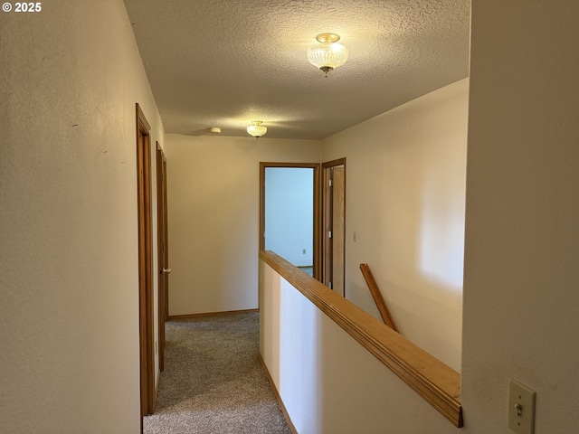 16117 NE 87th St, Vancouver, WA 98682 - hall with an upstairs landing, a textured ceiling, and carpet