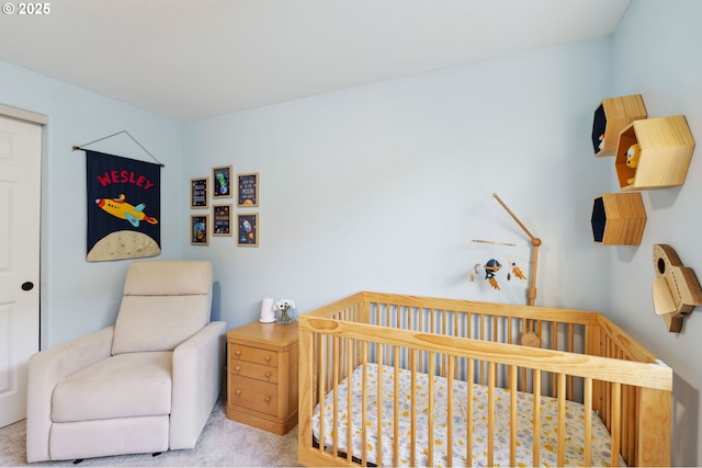 1230 W Fairview Dr, Springfield, OR 97477 - bedroom with a crib and carpet flooring