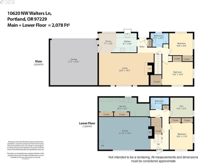 10620 NW Walters Ln, Portland, OR 97229 - room layout