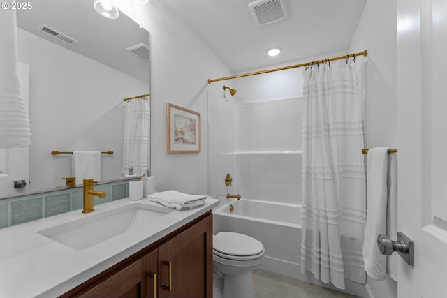 2134 Eleanor Rd, West Linn, OR 97068 - full bathroom featuring vanity, shower / bath combination with curtain, and toilet