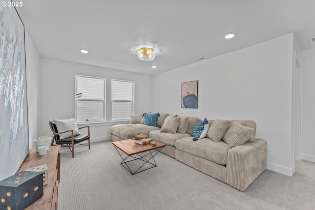 2134 Eleanor Rd, West Linn, OR 97068 - living room with baseboards, carpet floors, and recessed lighting