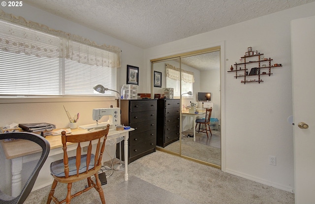 6510 NE 52nd St, Vancouver, WA 98661 - carpeted home office with a textured ceiling and baseboards