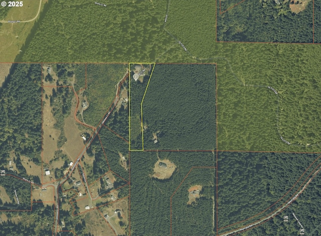 94703 Johnson Rd, Marcola, OR 97454 - map / location featuring property parcel outlined