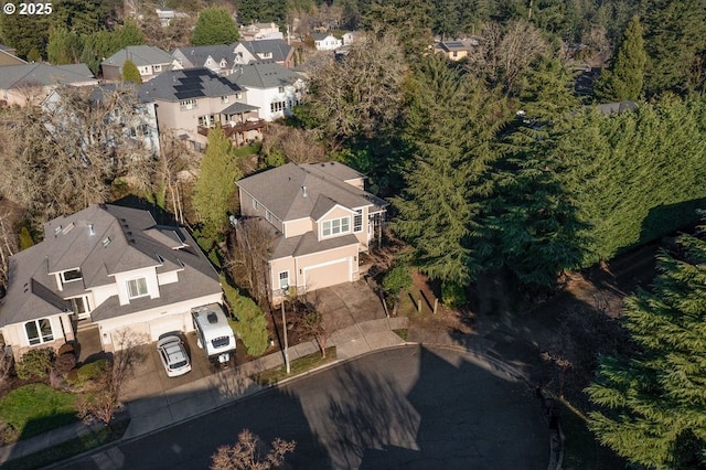 birds eye view of property featuring a residential view