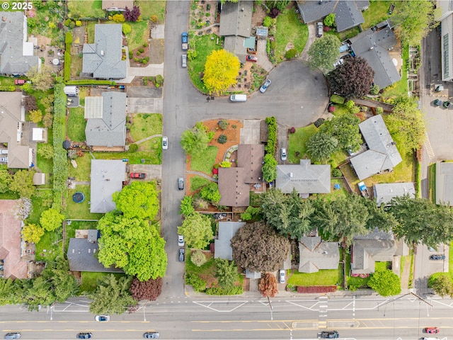 bird's eye view featuring a residential view