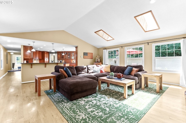 37330 SE Dodge Park Blvd, Boring, OR 97009 - living room with lofted ceiling and light wood-style floors