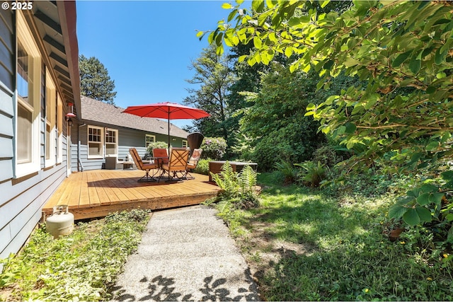 37330 SE Dodge Park Blvd, Boring, OR 97009 - view of yard featuring a wooden deck