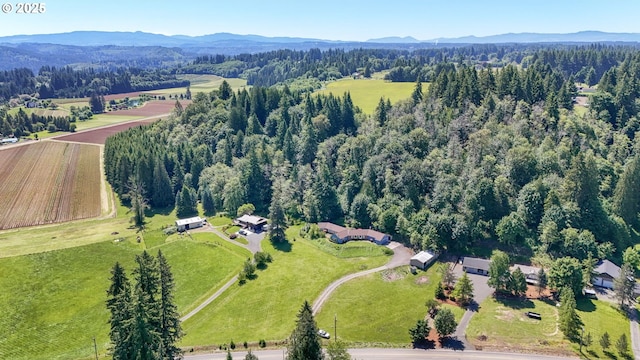 37330 SE Dodge Park Blvd, Boring, OR 97009 - aerial view of property and surrounding area with mountains and a heavily wooded area