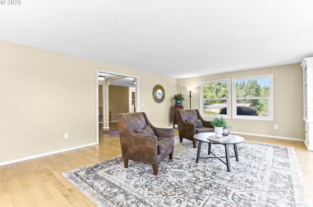 37330 SE Dodge Park Blvd, Boring, OR 97009 - living area featuring light wood-style flooring and baseboards