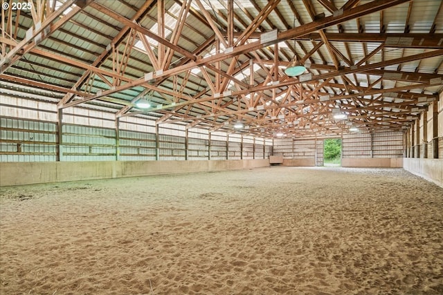 view of horse riding arena