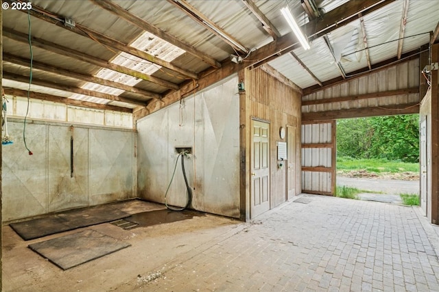 view of horse barn