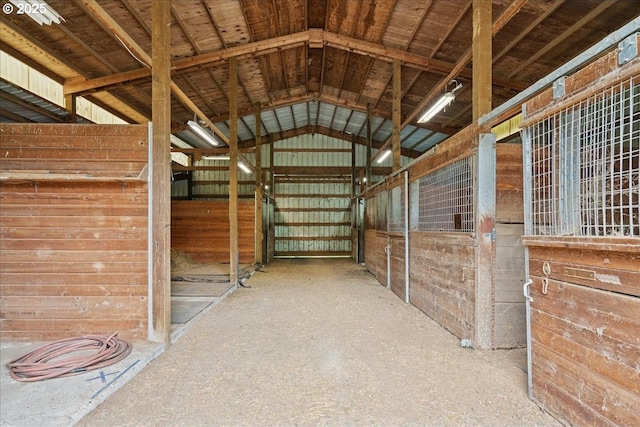 view of horse barn