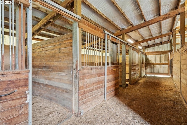 view of horse barn