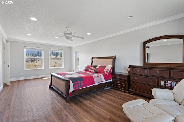 130 Ridge Dr, La Grande, OR 97850 - bedroom featuring baseboards, ornamental molding, and wood finished floors