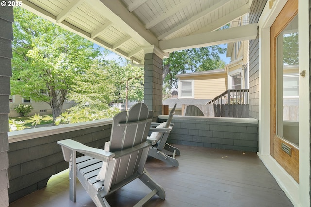 view of patio / terrace featuring a balcony
