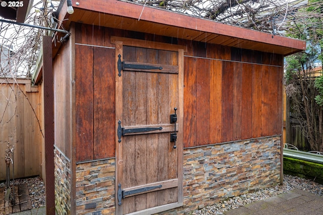 view of outbuilding