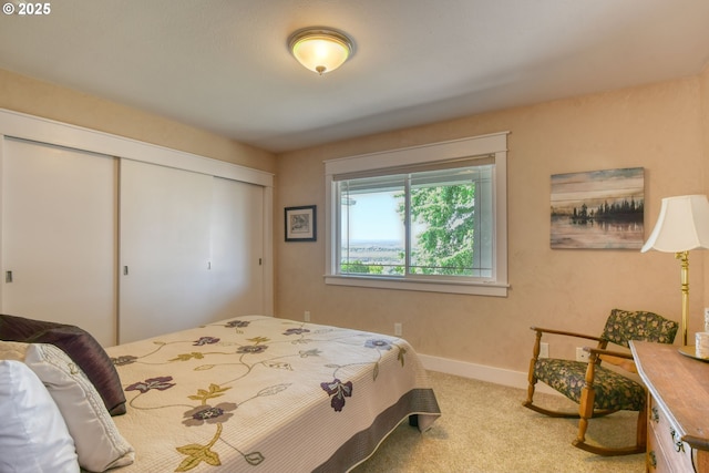 1329 NW Horn Ave, Pendleton, OR 97801 - bedroom featuring a closet, carpet flooring, and baseboards