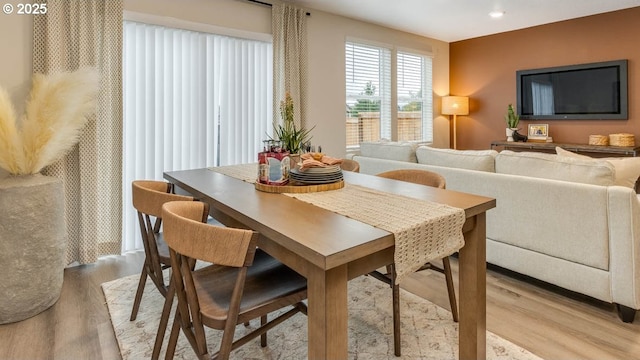 6161 SE 15th St, Gresham, OR 97080 - dining space featuring light wood-style flooring and recessed lighting