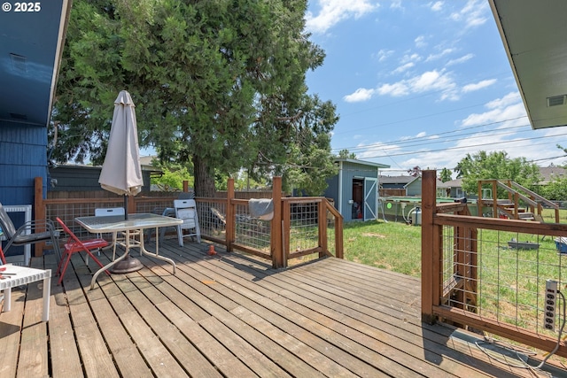 1453 N St, Springfield, OR 97477 - wooden deck featuring outdoor dining space