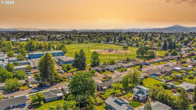 1885 N Danebo Ave, Eugene, OR 97402 - aerial view of residential area featuring a mountainous background
