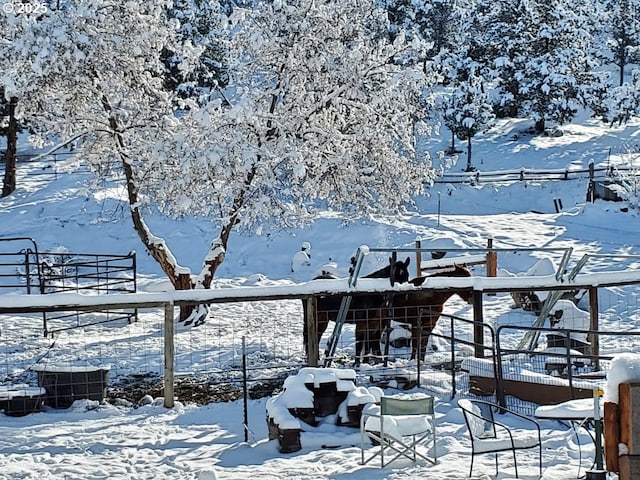 view of dock area