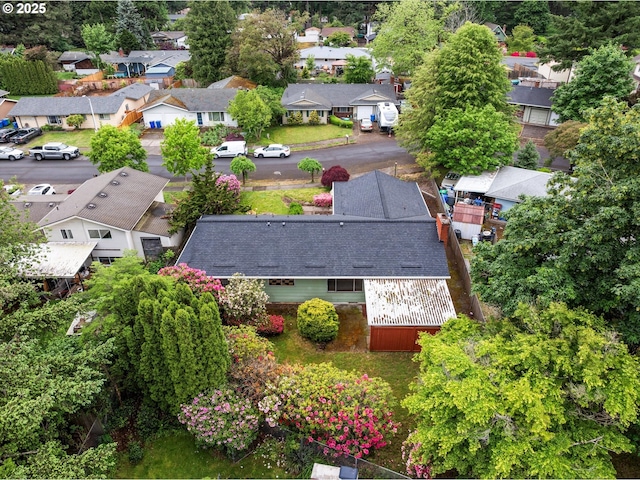 aerial perspective of suburban area