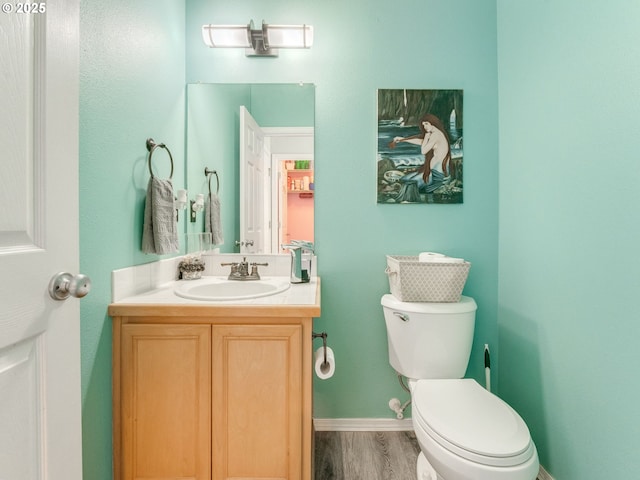 35530 Edies Way, Saint Helens, OR 97051 - half bath with vanity and wood finished floors