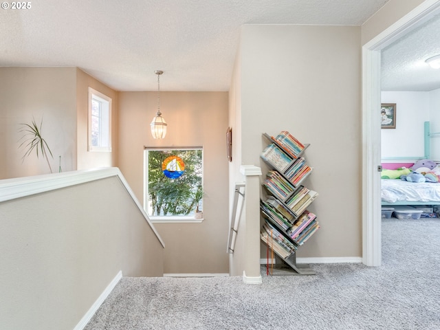 35530 Edies Way, Saint Helens, OR 97051 - stairway featuring carpet flooring and a textured ceiling