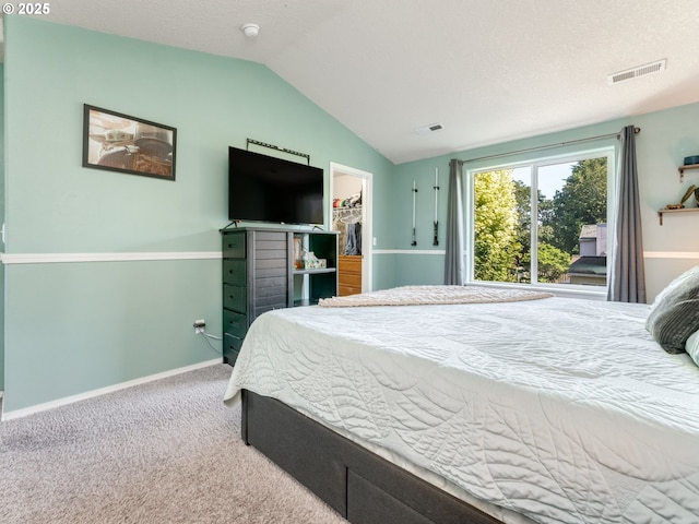 35530 Edies Way, Saint Helens, OR 97051 - carpeted bedroom featuring lofted ceiling, a walk in closet, and a closet