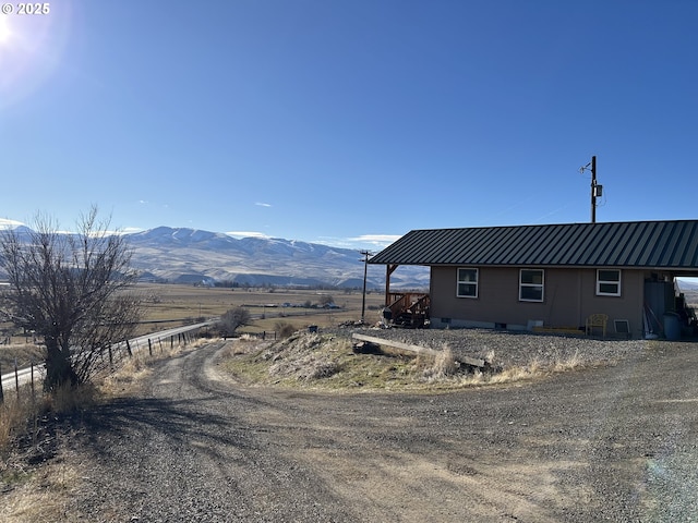 37102 Woods Ln, Richland, OR 97870 - exterior space featuring a mountain view and metal roof