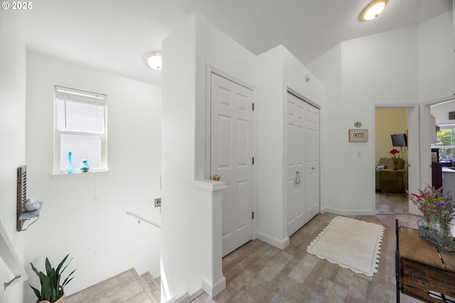 19774 SW Ashcroft Ln, Beaverton, OR 97003 - hallway with wood finished floors and baseboards